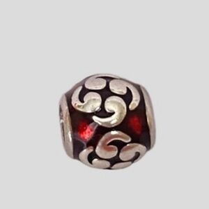 Pandora vintage Red Enamel zen charm